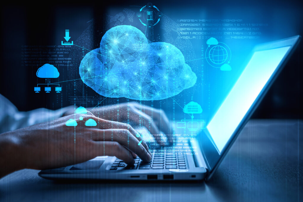 using cloud computing for remote work for new business infrastructure. 